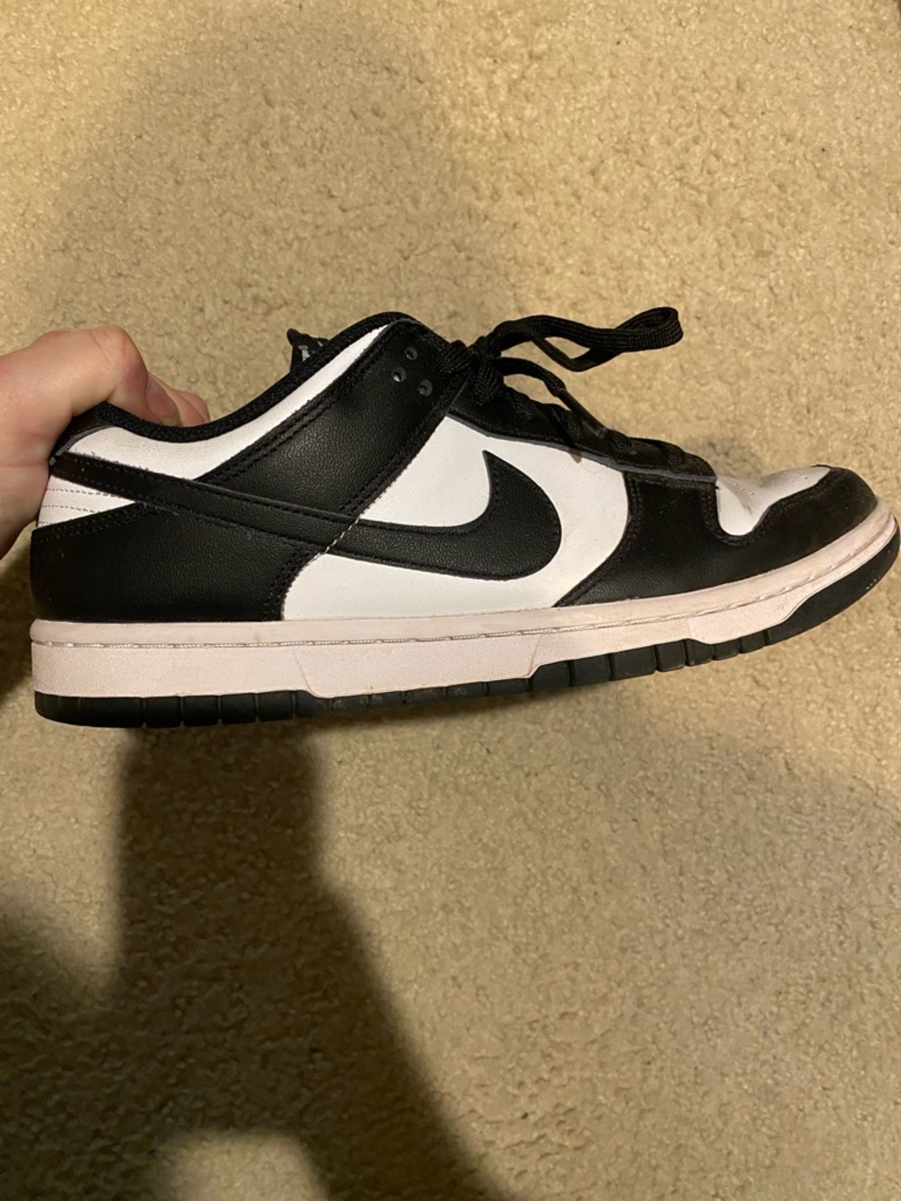 Nike womens Black and White Low-Top Sneaker